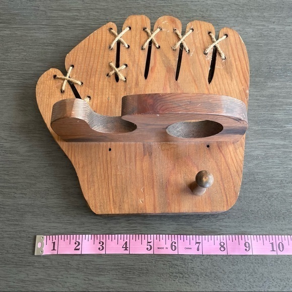 Unique Fun Wooden Baseball Organizer - Picture 8 of 8